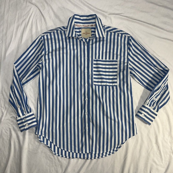 S Small Nautical Bethany Short Stripe Shirt CASA CABANA - Picture 3 of 13